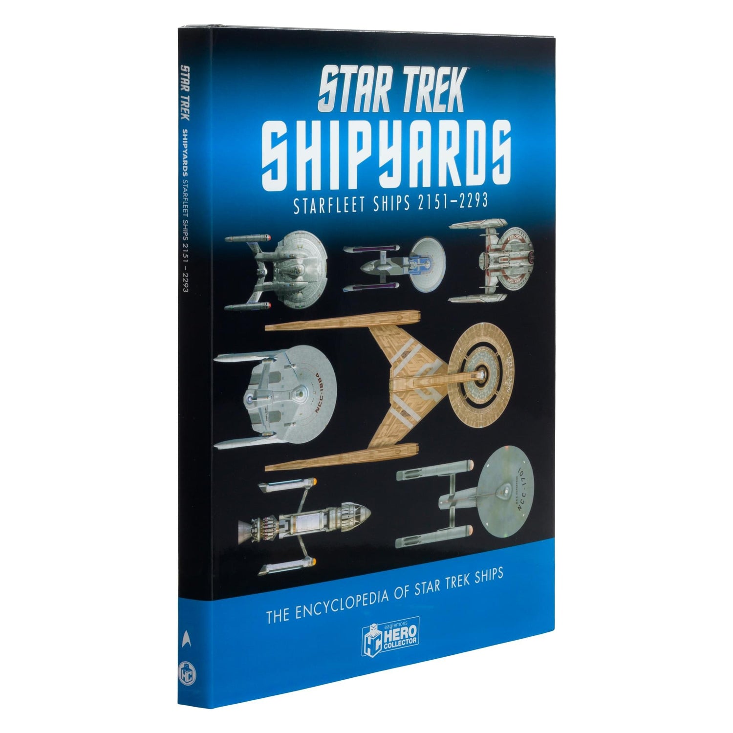 Back cover of the Star Trek reference book displaying summary details and publisher information