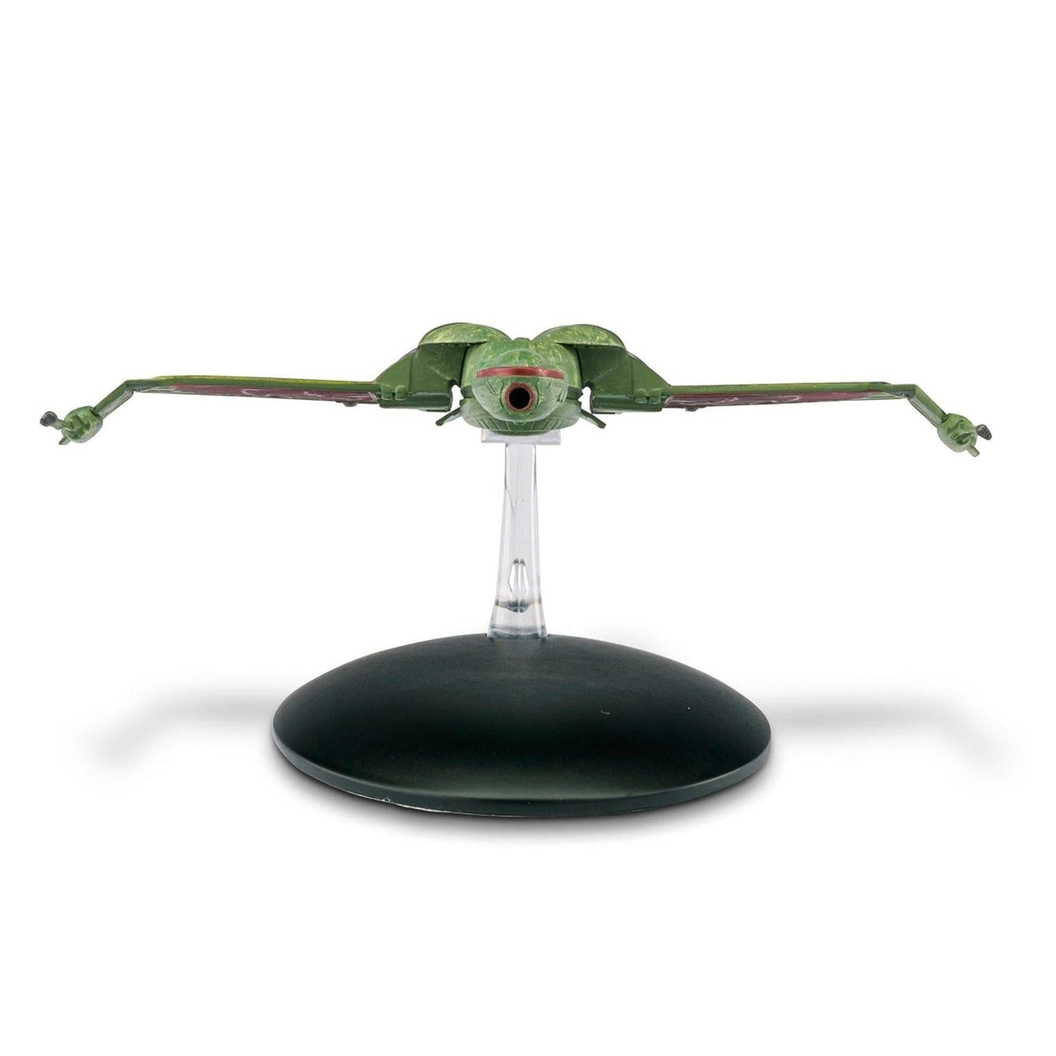 Underside view showing the intricate molded registry details and display stand mount
