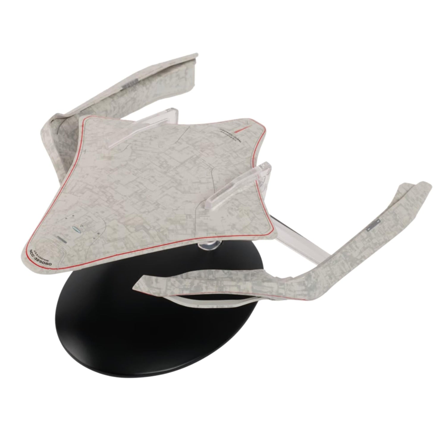 Eaglemoss Star Trek starship replica of the U.S.S. Liu Cixin presented in its official collector box