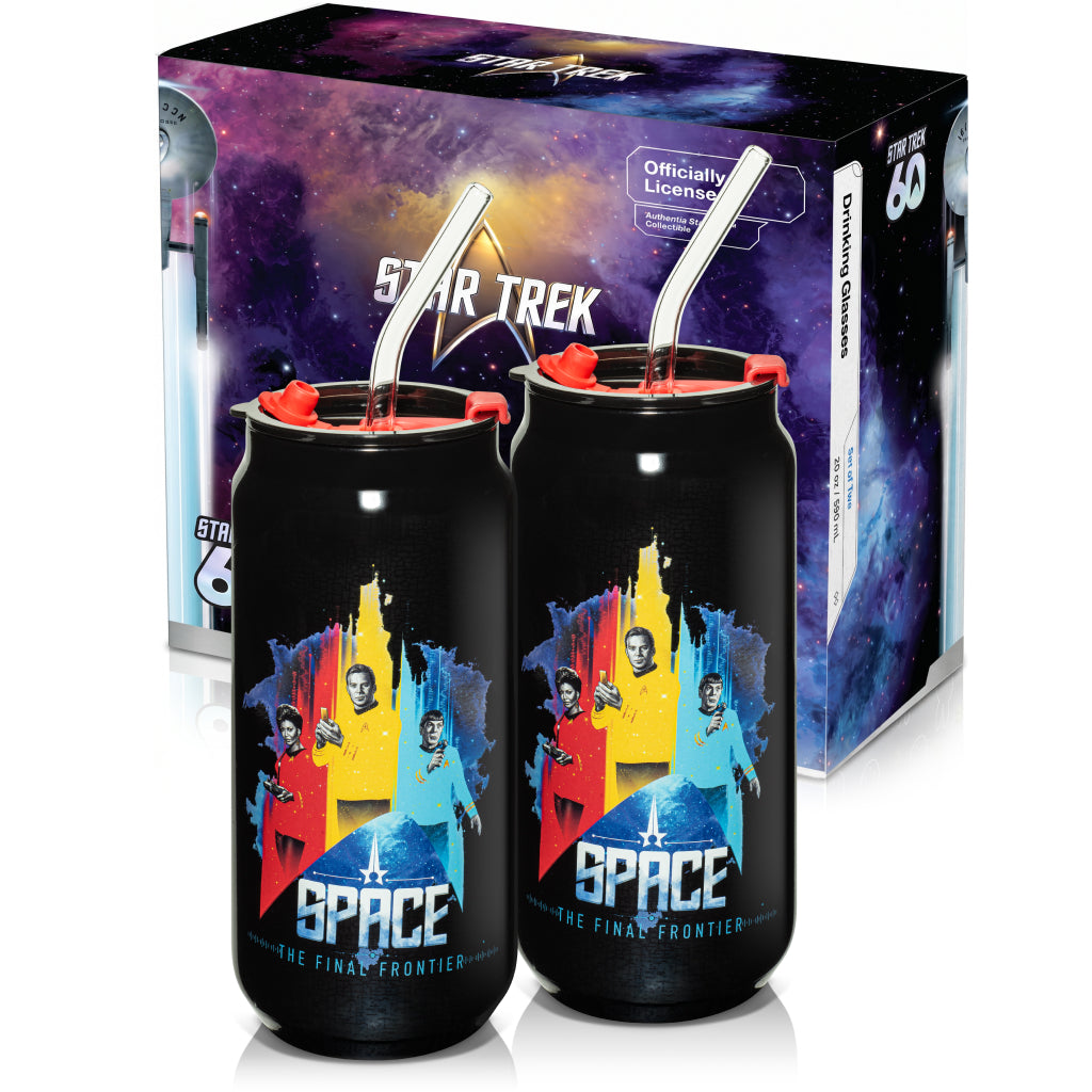 Star Trek of the Universe 20 oz Glass Sipper-1