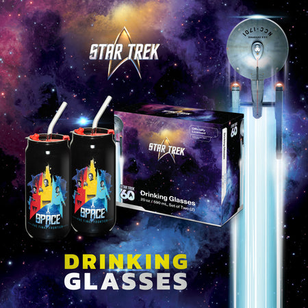 Star Trek of the Universe 20 oz Glass Sipper-2