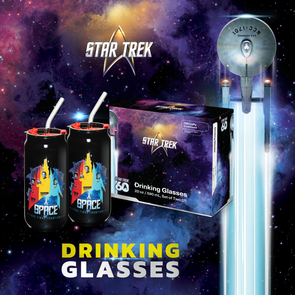 Star Trek of the Universe 20 oz Glass Sipper-2