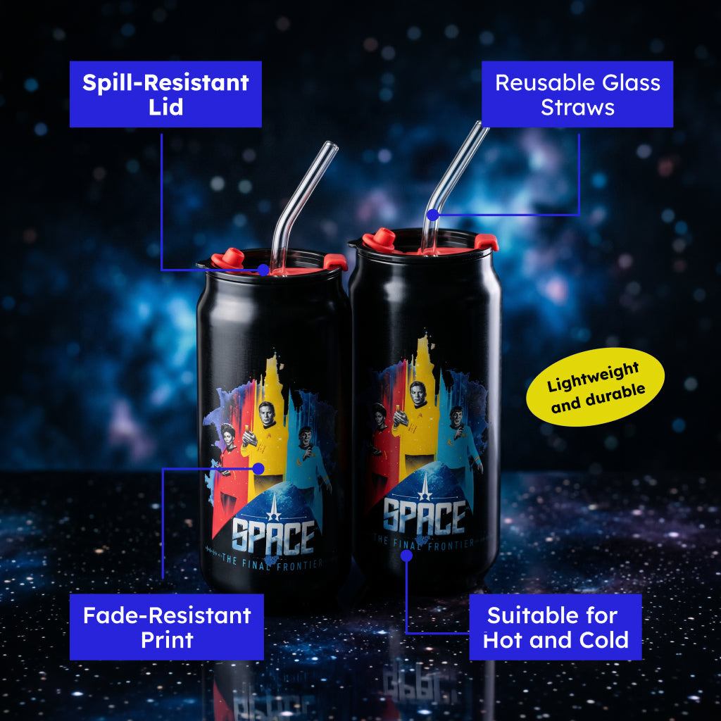 Star Trek of the Universe 20 oz Glass Sipper-5