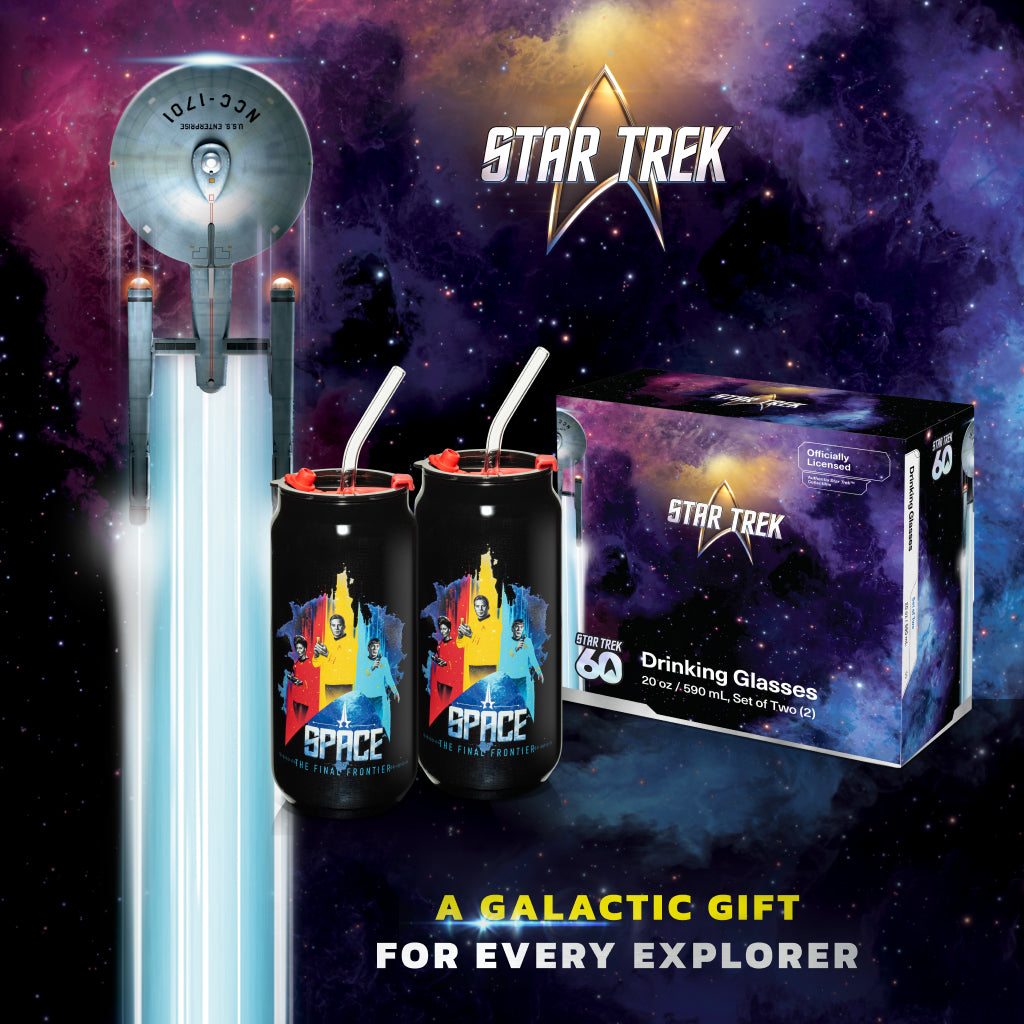 Star Trek of the Universe 20 oz Glass Sipper-7