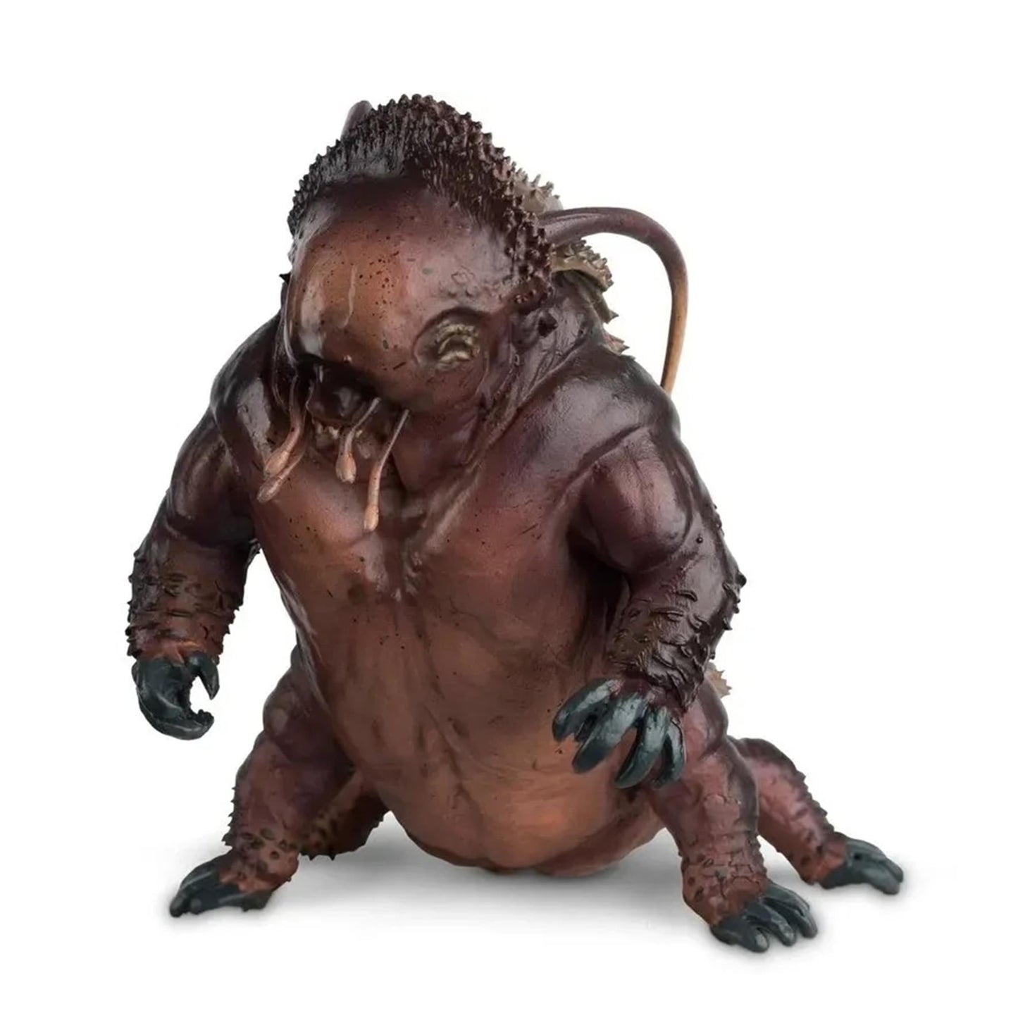 Close-up of the Tardigrade figurine head, showing hand-painted texture and segmented armor details