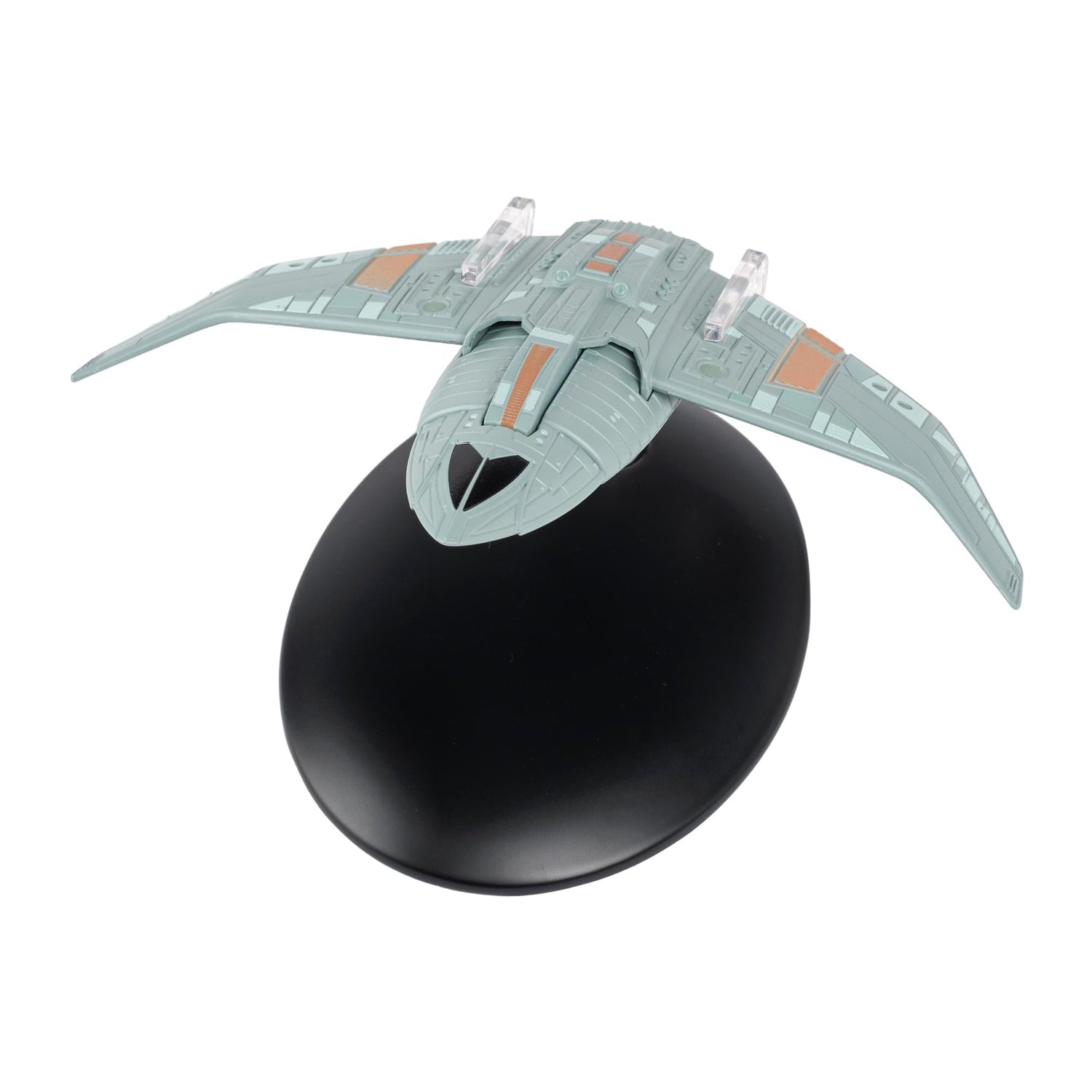 Top-down profile view of the Bajoran Troop Transport model showing hull details
