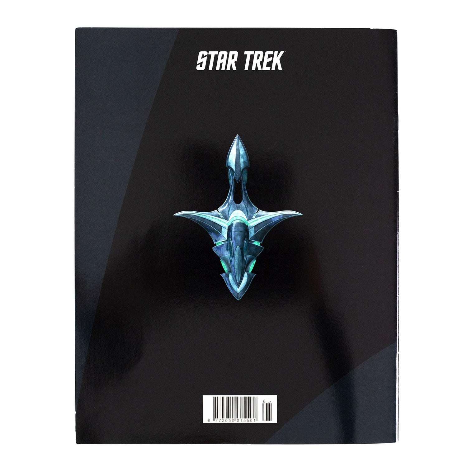 Back cover of the Star Trek collector magazine with series branding and publication details