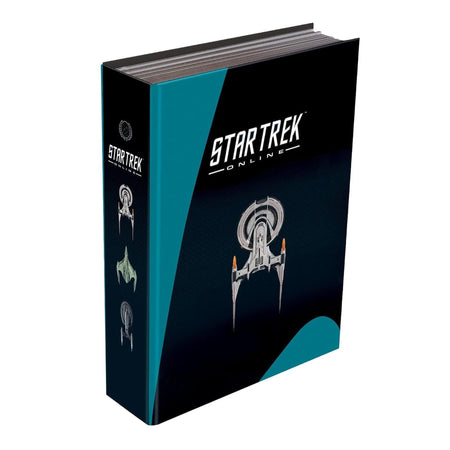 Front view of the official Eaglemoss Star Trek Starship Collection binder featuring starship renders on the cover
