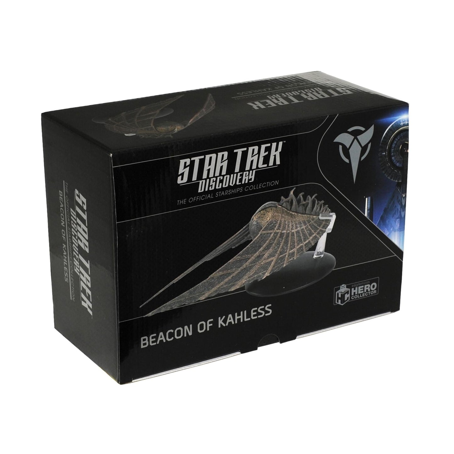 Packaging box for the Star Trek: Discovery Klingon Obelisk collectible replica by Eaglemoss