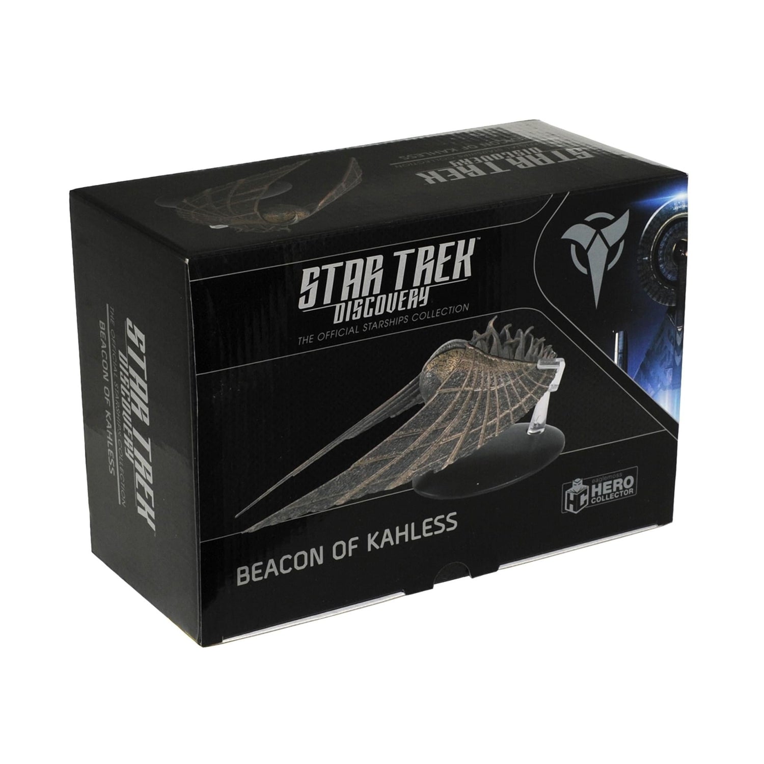 Packaging box for the Star Trek: Discovery Klingon Obelisk collectible replica by Eaglemoss