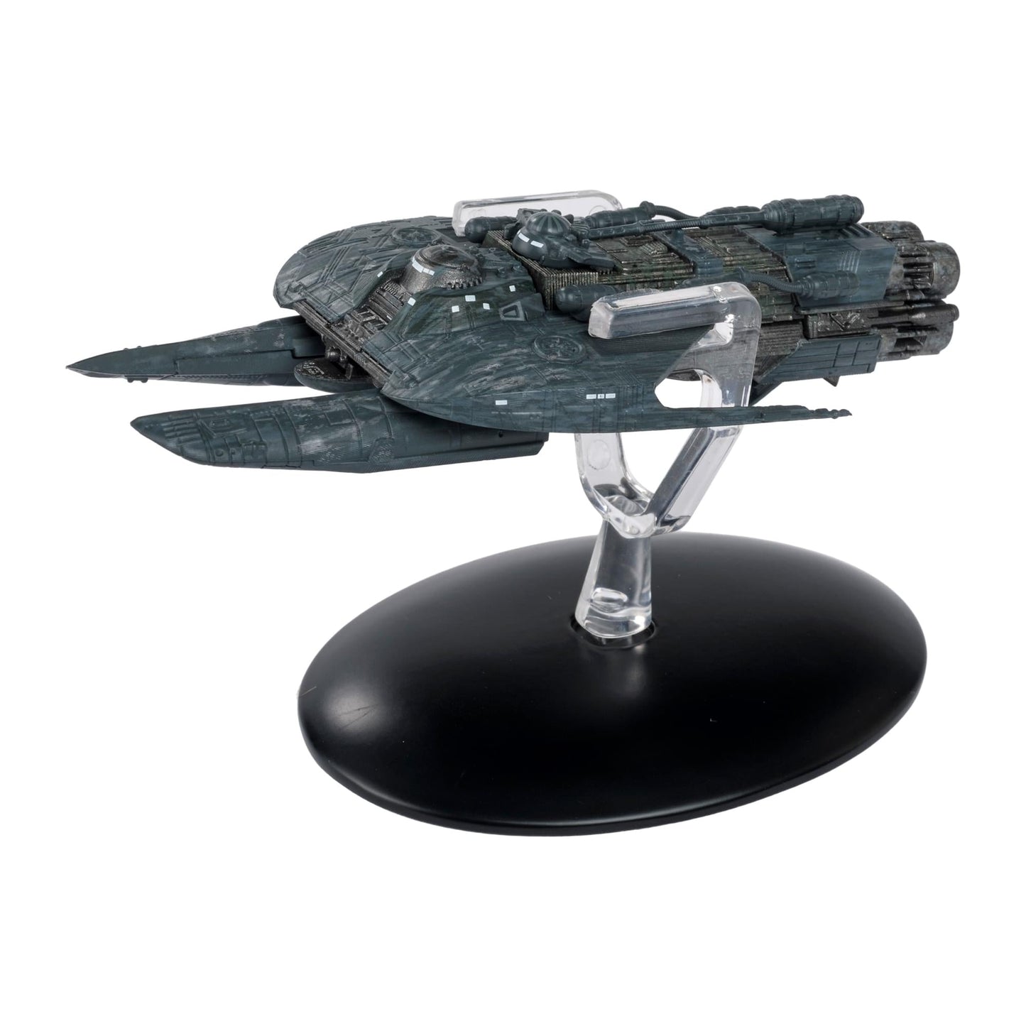 Rear view of the starship replica displaying engine section details and collector finish