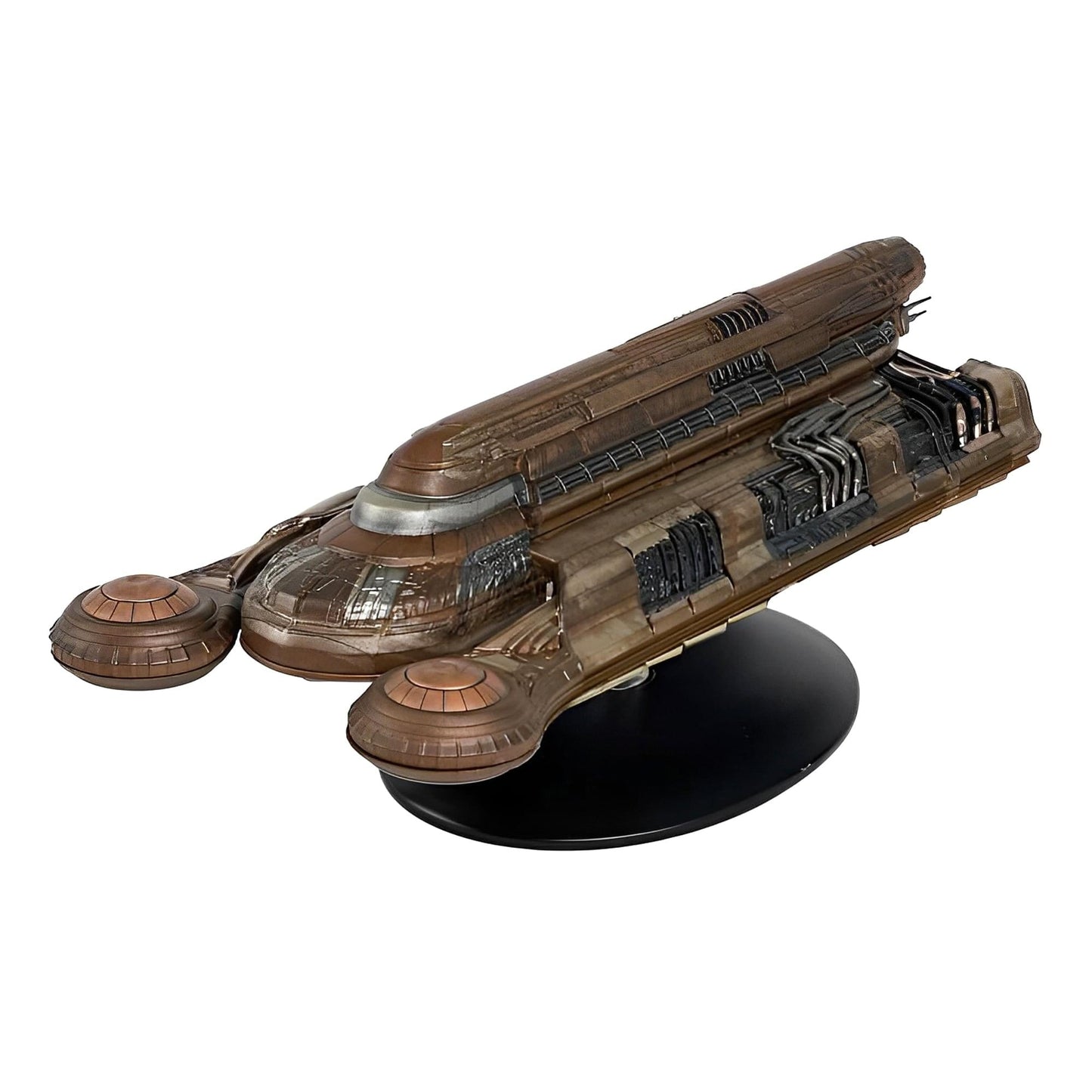 Eaglemoss Star Trek Discovery Klingon Batlh Class die-cast starship model viewed from the front quarter