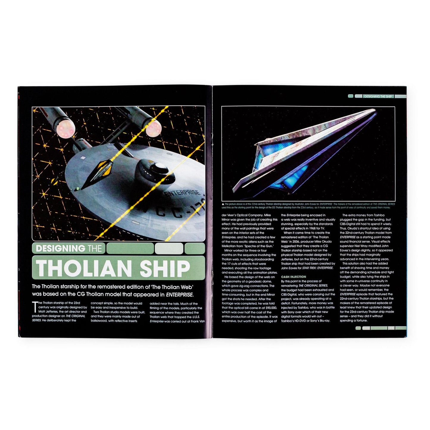 Back cover of the Star Trek publication showing promotional details and collection branding