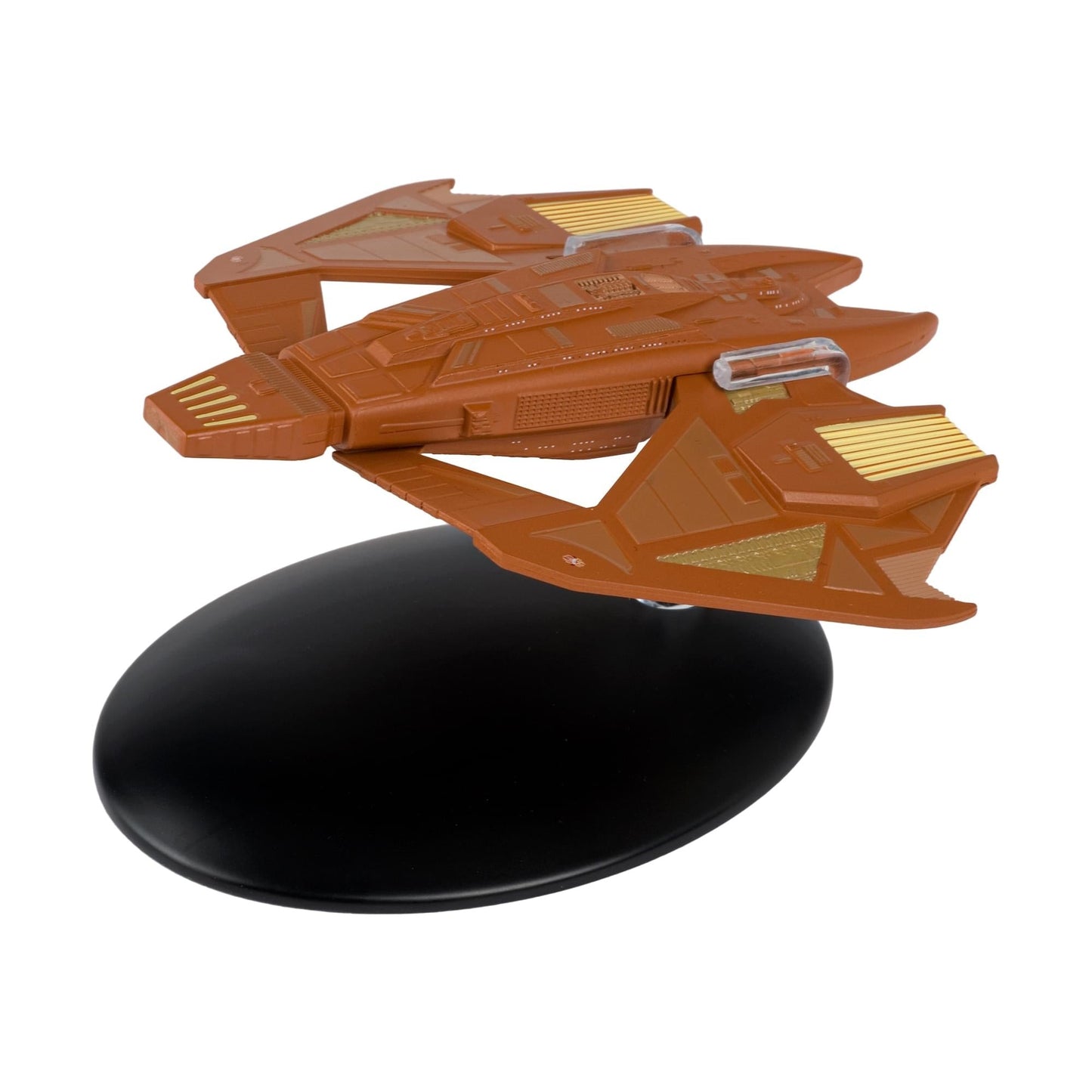 Close-up shot of the hand-painted surface details on the Vidiian Warship hull