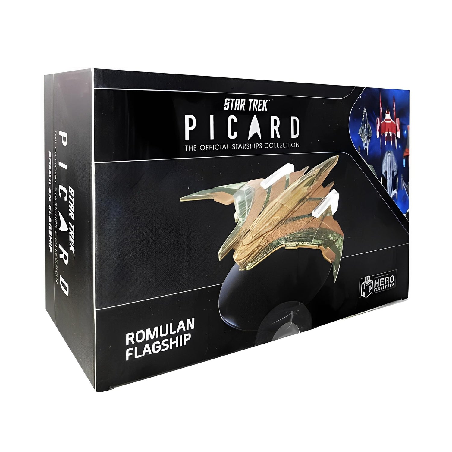 The model displayed securely on its branded display base for collector presentation