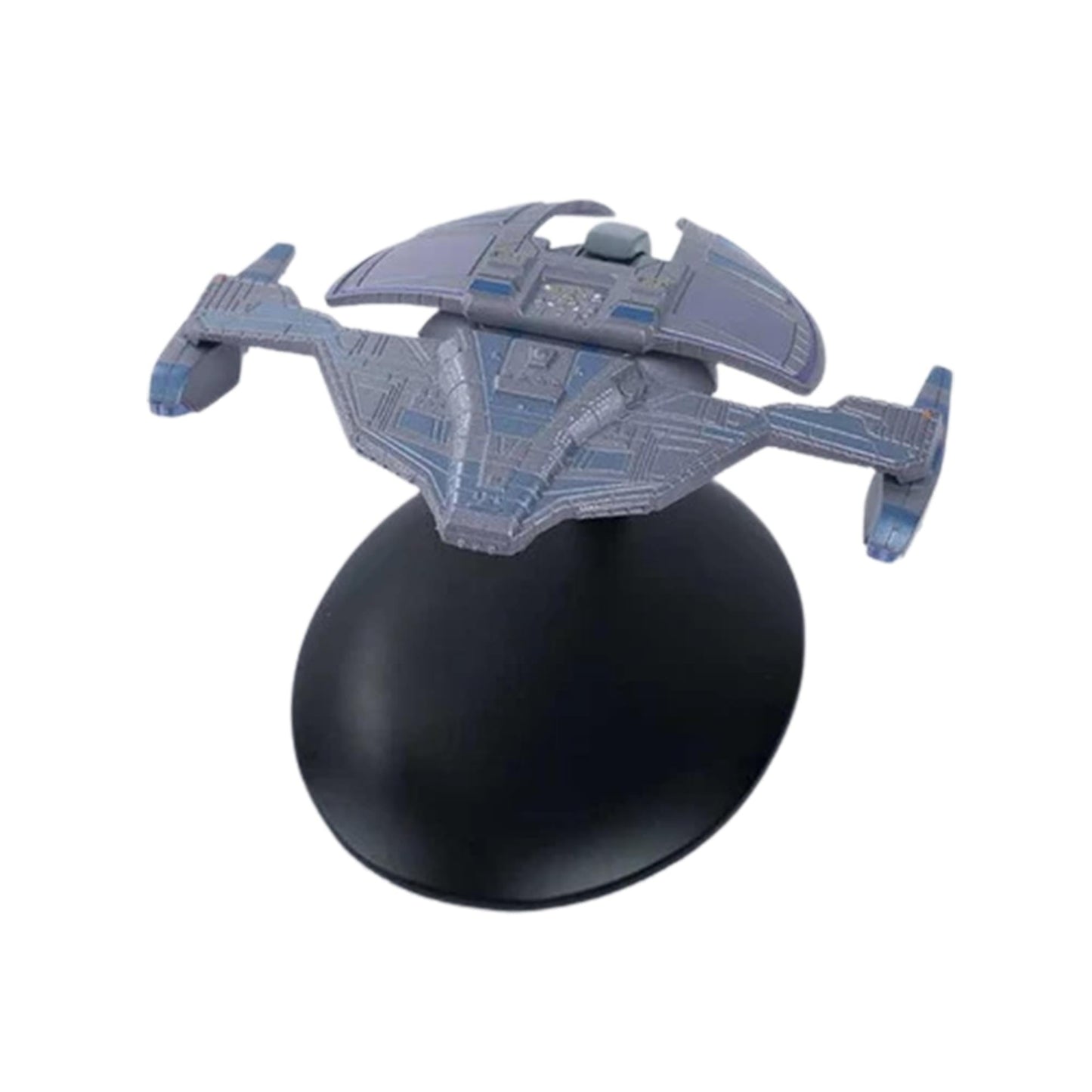 Close-up detail shot of the forward hull and weapon emplacements on the Jem'Hadar attack ship