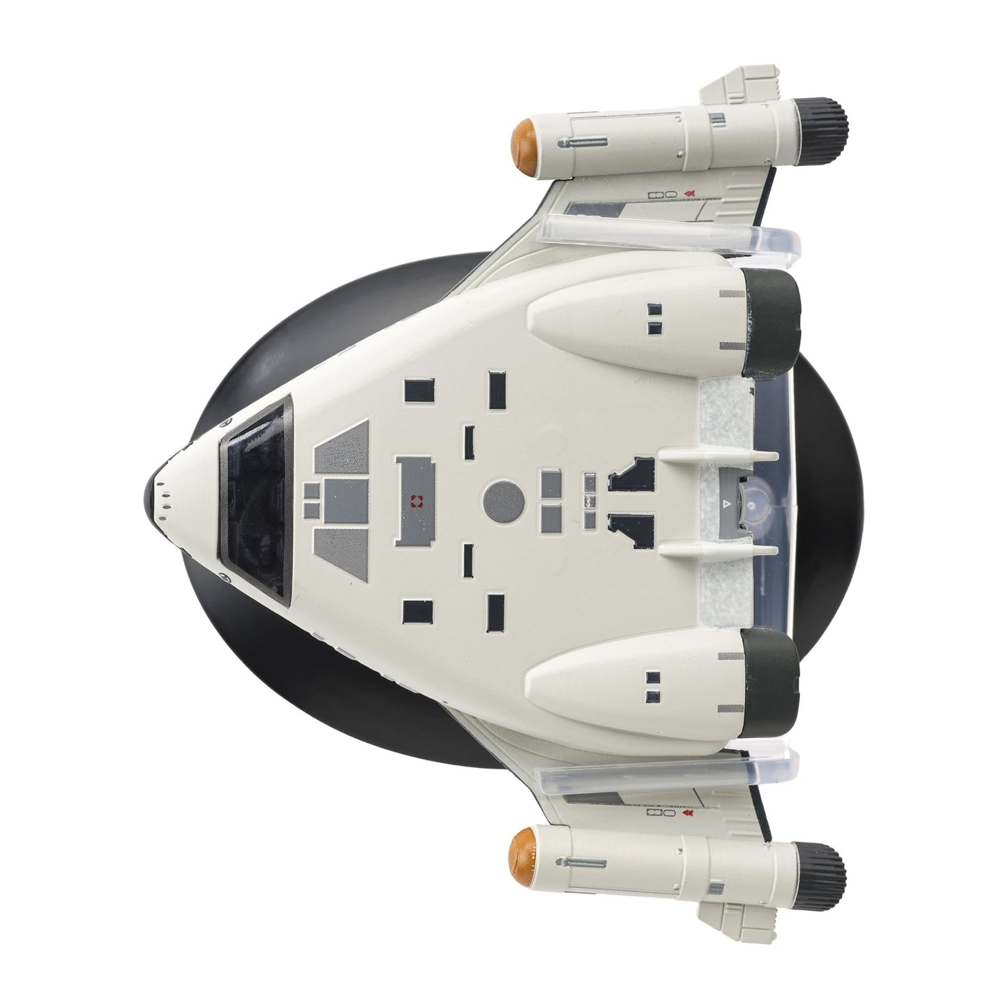 Packaging and boxed presentation of the Star Trek collector starship model