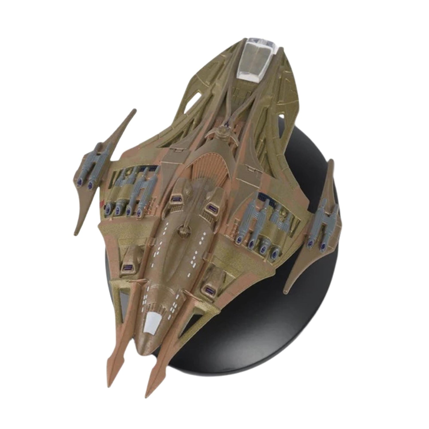 Close-up view of the bridge section and forward hull markings on the Lokirrim model