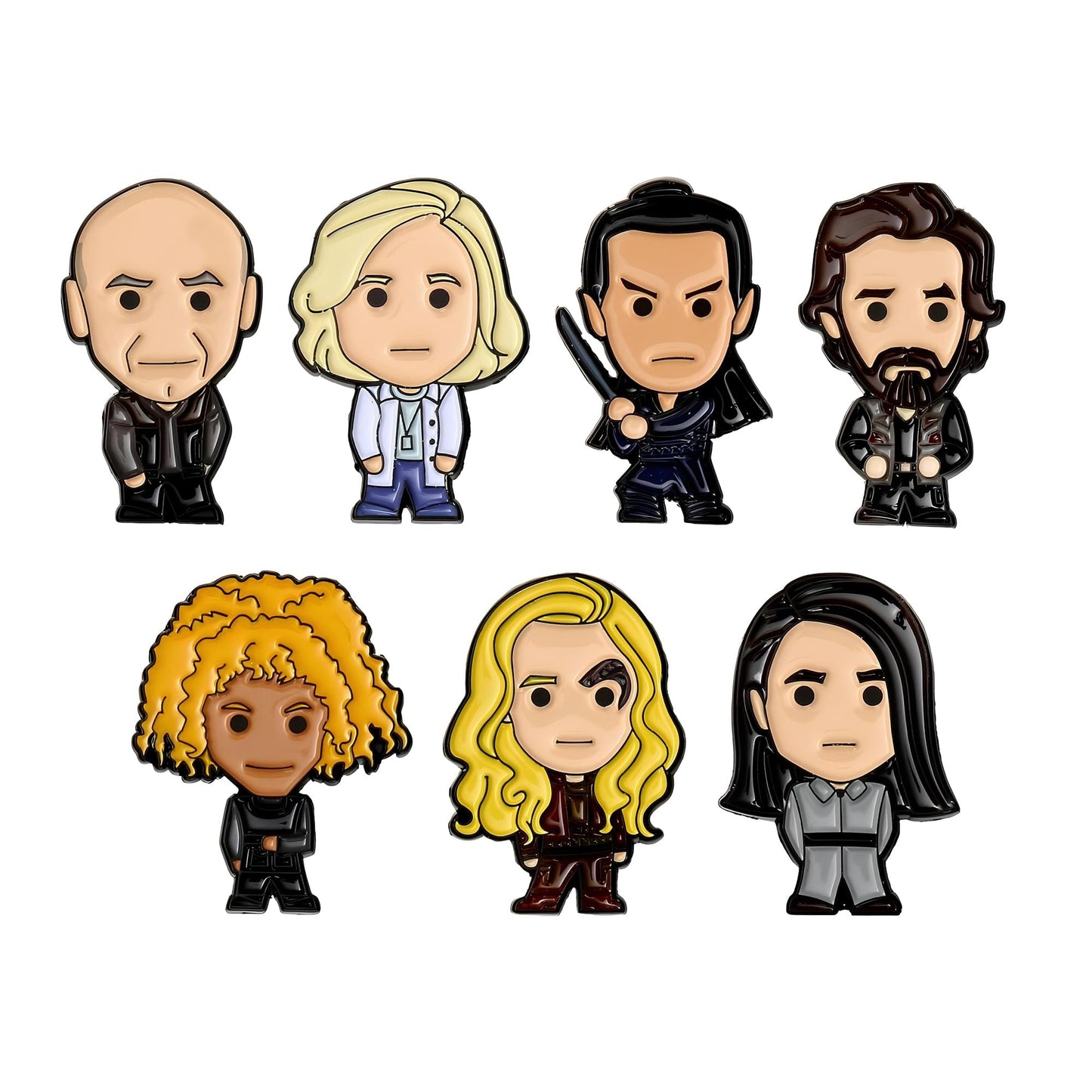 Collector box for the Star Trek Picard chibi pin set showing character artwork on the cover