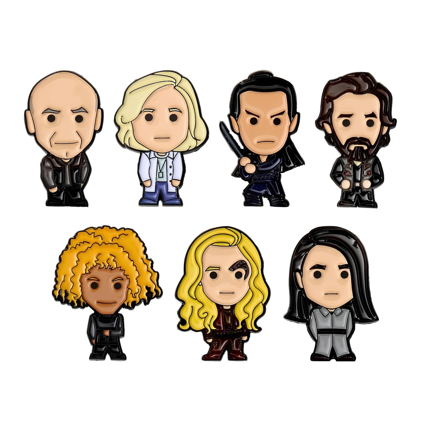 Collector box for the Star Trek Picard chibi pin set showing character artwork on the cover