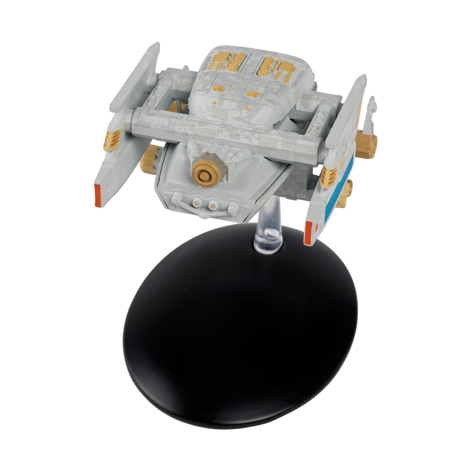 Port side profile showing the warp nacelles and auxiliary engineering sections of the Federation Tug