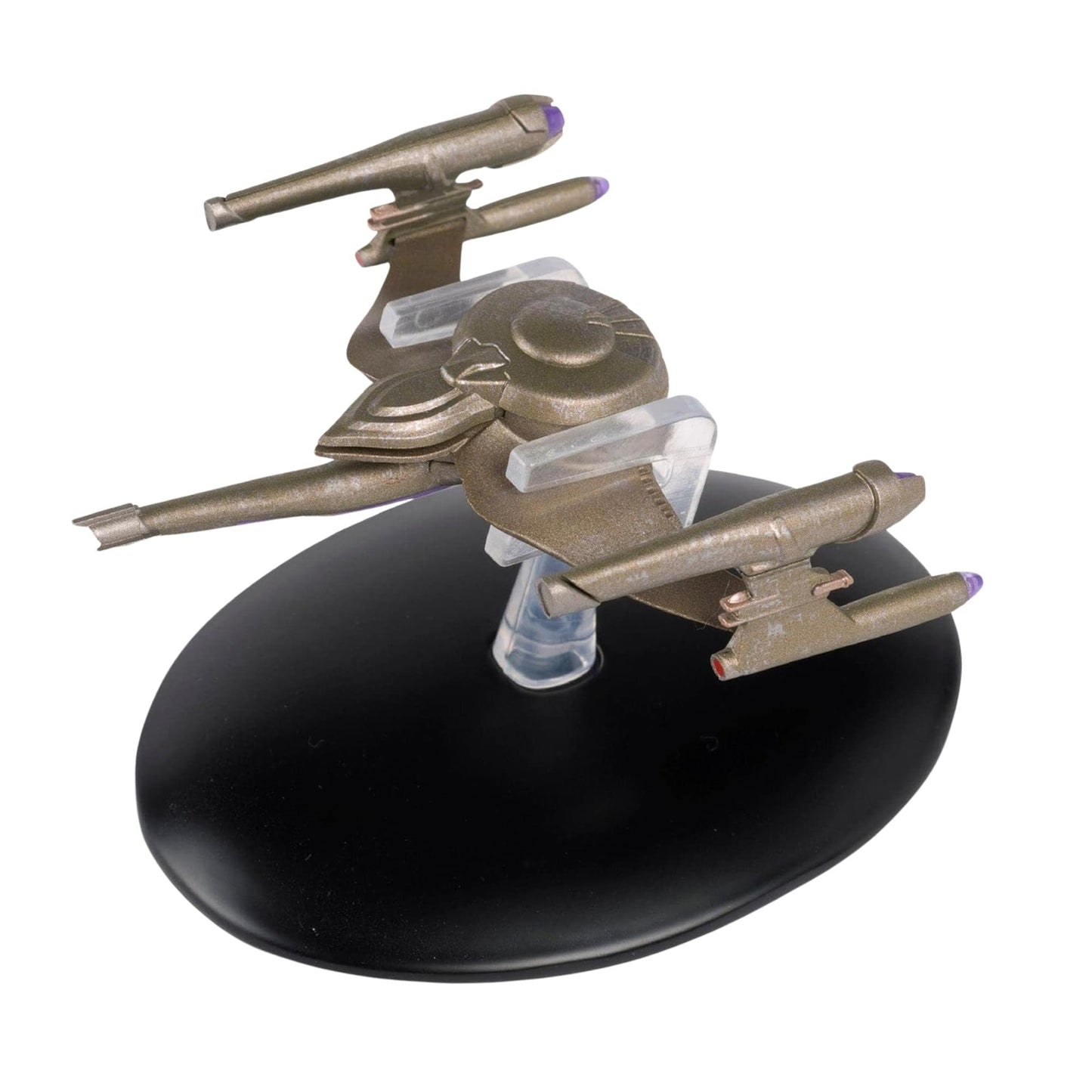 Rear profile of the Gorn starship model showcasing engine and structural design
