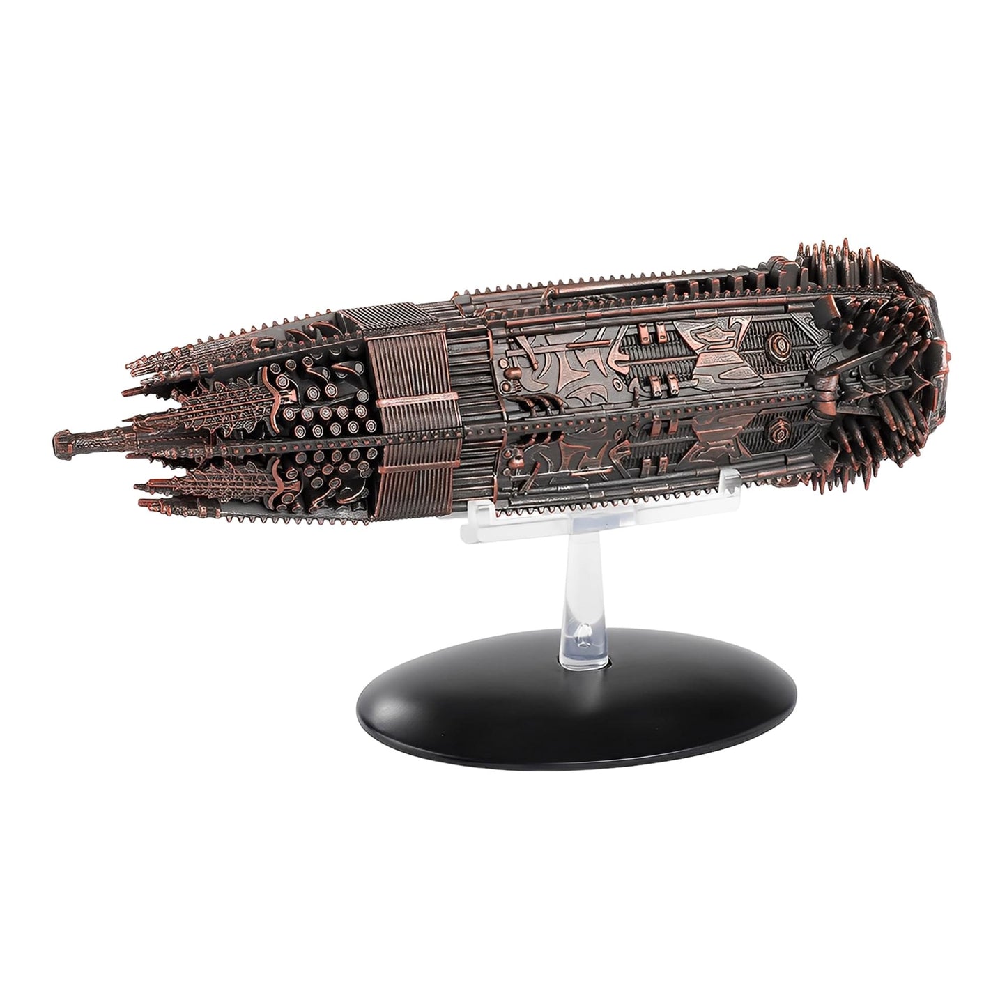 Front profile of the Klingon Daspu Class starship model showing detailed hull geometry