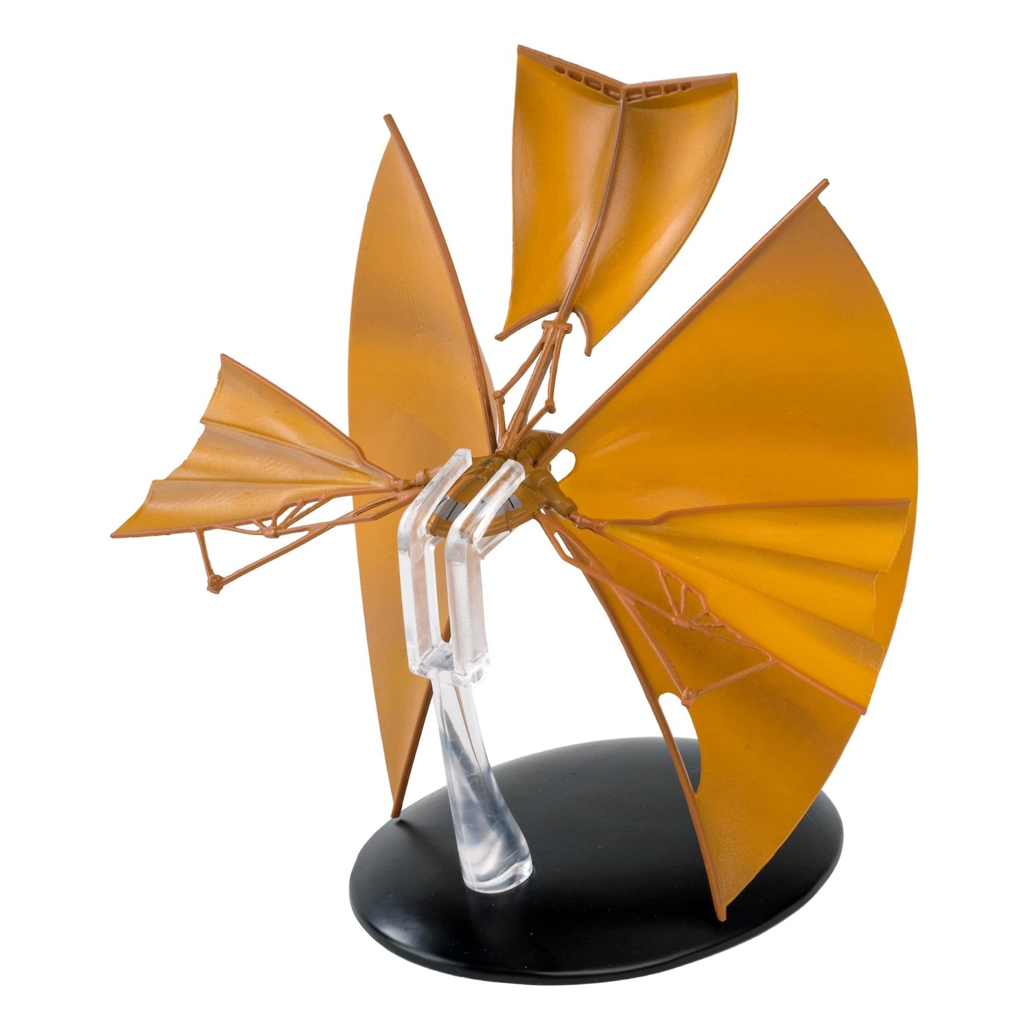 Close-up of the butterfly-winged solar sail arrays on the Bajoran Solar Sailor model