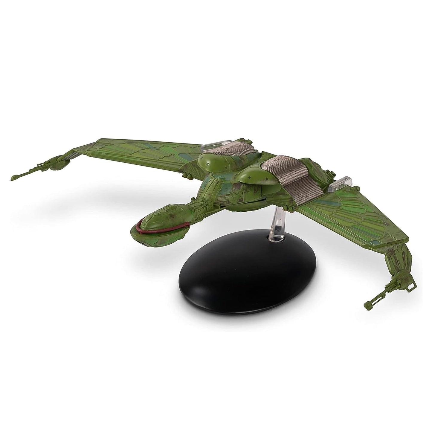 Top-down view of the Klingon warship showing detailed hull plating and hand-painted markings