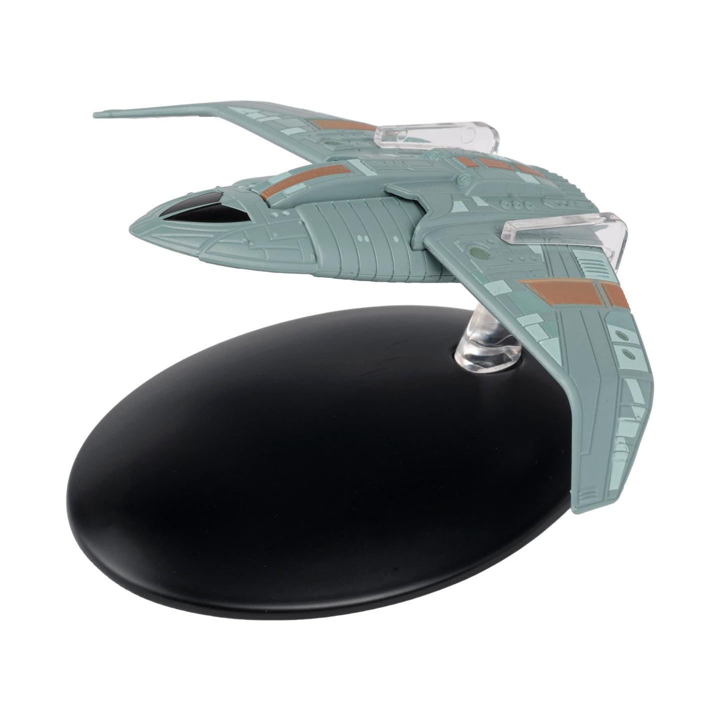 Side profile of the hand-painted Bajoran Troop Transport collectible model