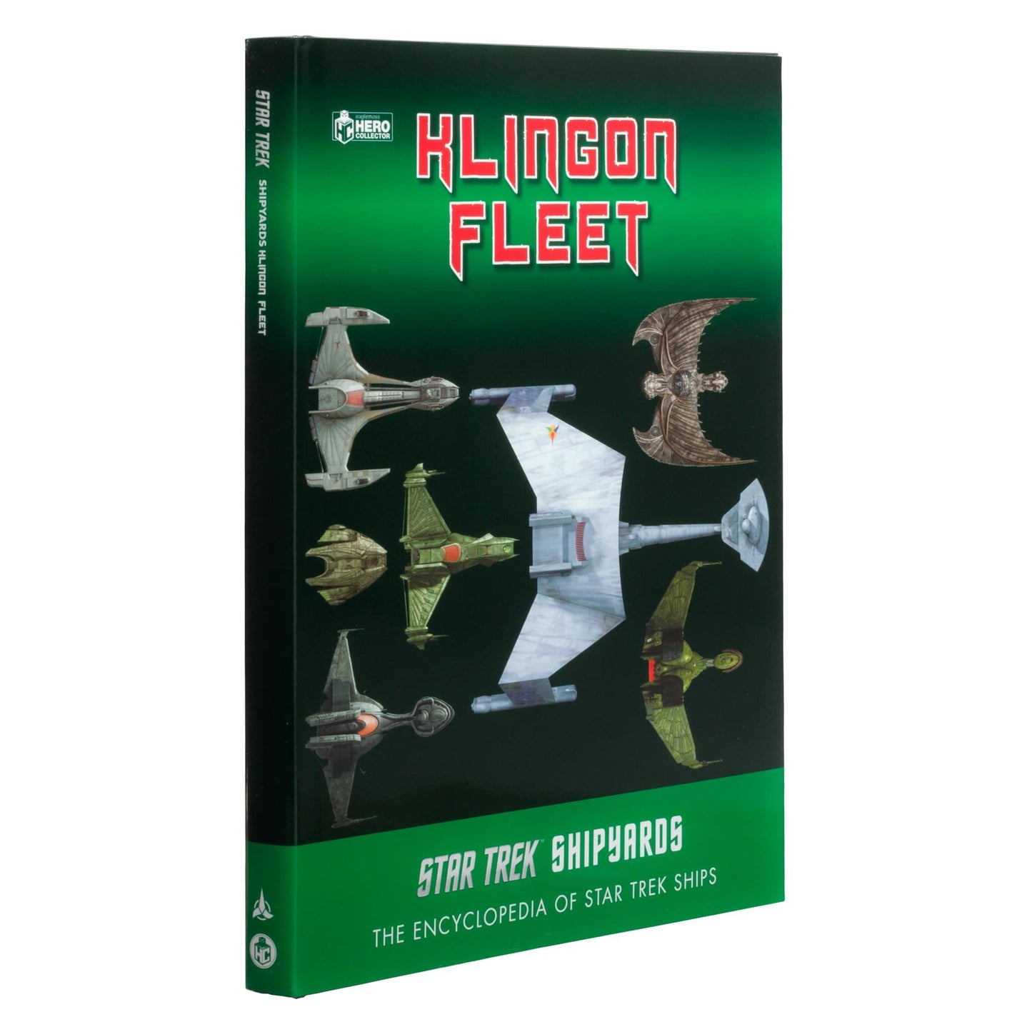 Back cover of the Star Trek Shipyards Klingon Fleet book detailing volume information and series branding