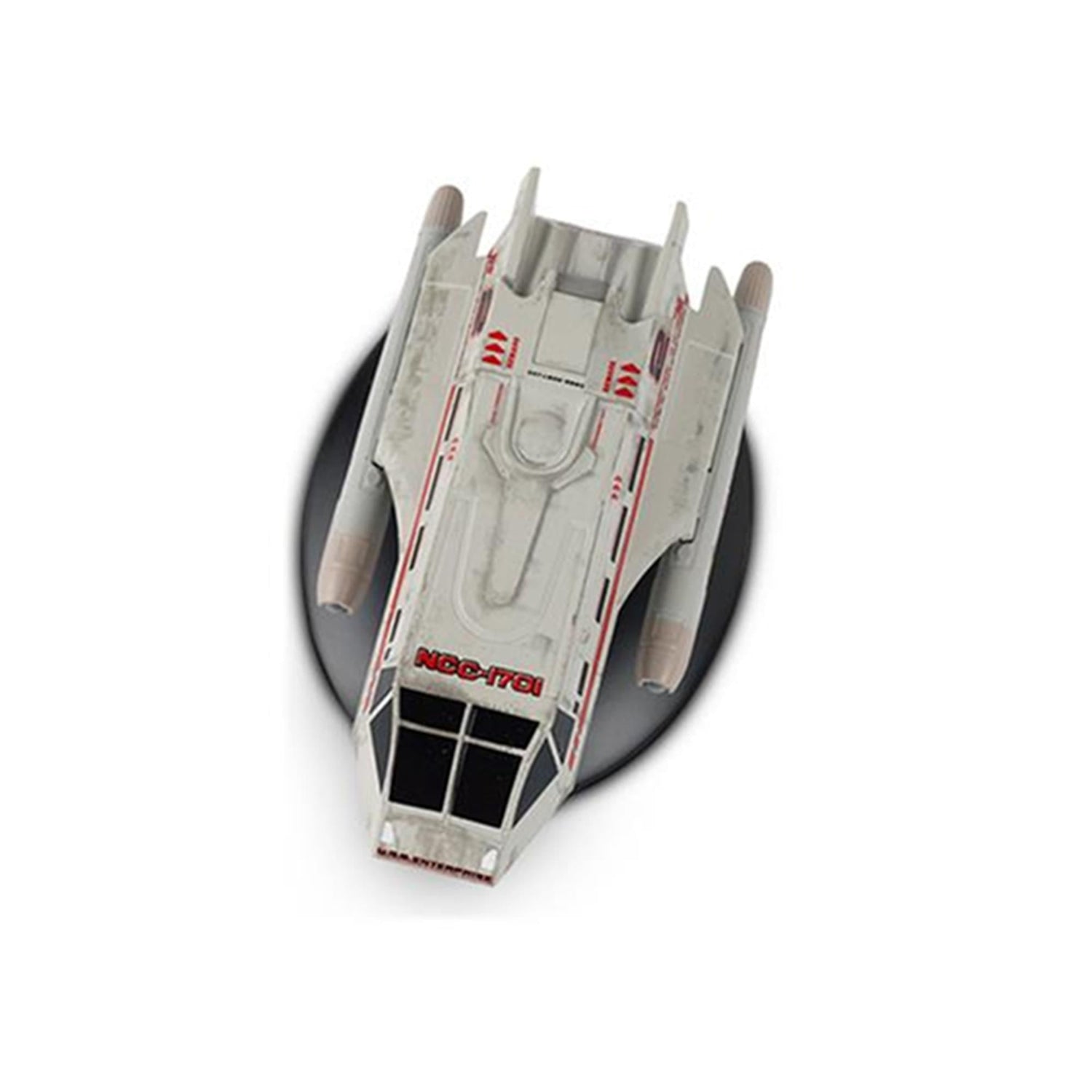 Detailed close-up of cockpit window and hull texturing on the medical shuttlecraft variant