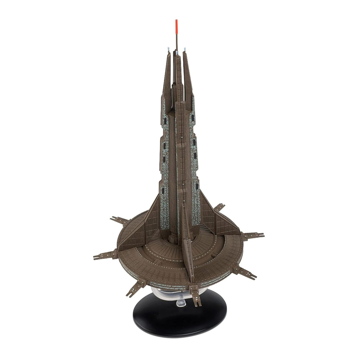 Angled perspective shot highlighting the central core and intricate architectural framework of the Starbase 1 model