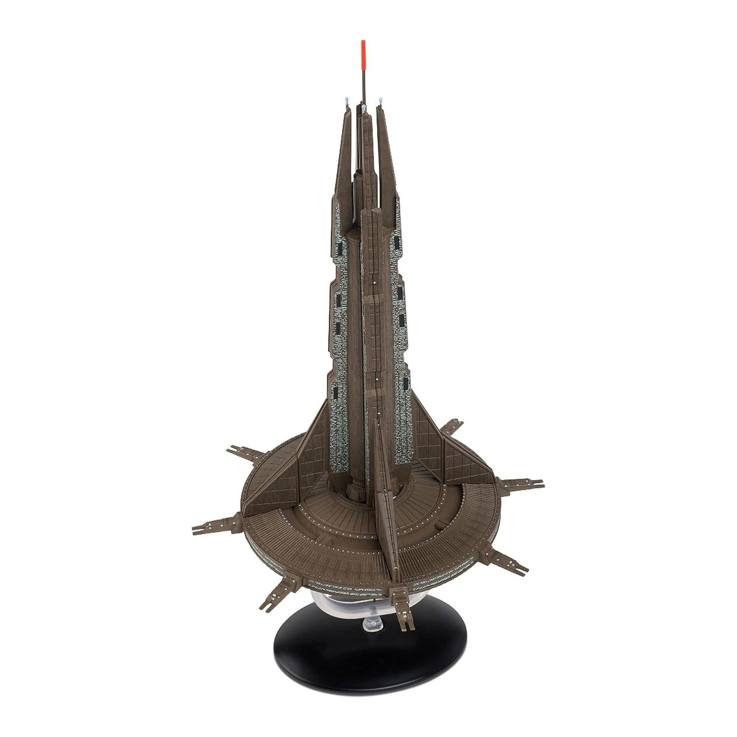 Angled perspective shot highlighting the central core and intricate architectural framework of the Starbase 1 model