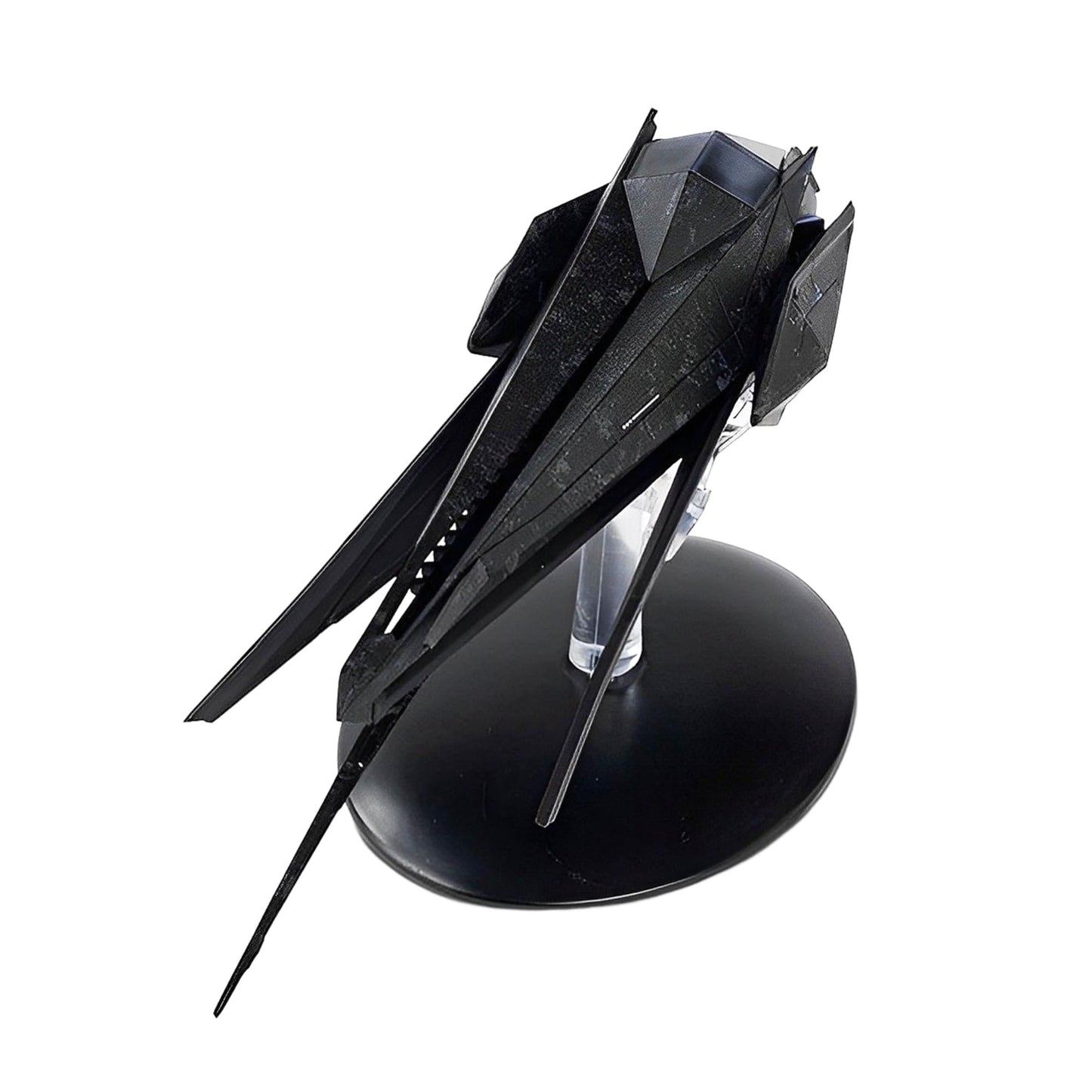 Angled perspective shot highlighting the intricate surface paneling and paint application of the Baul Fighter model