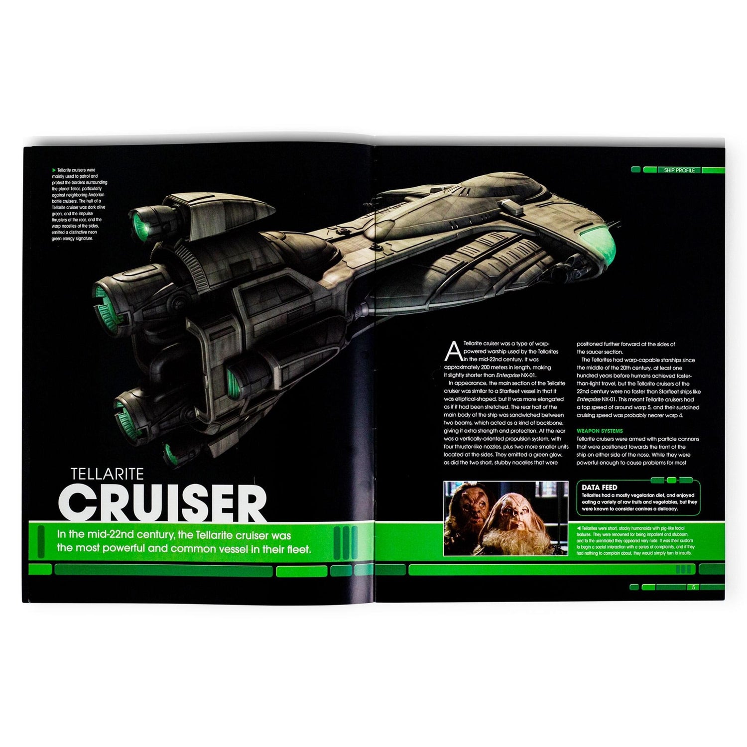 Back cover of the Star Trek collectible magazine displaying publication details and editorial information