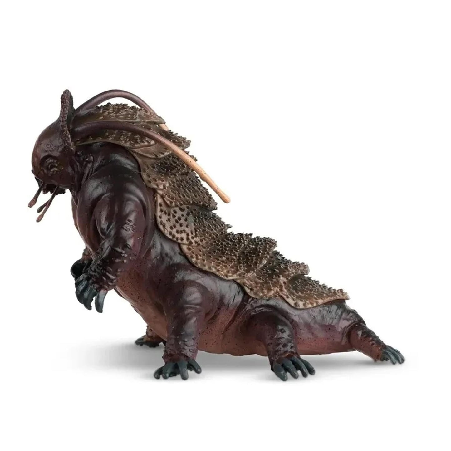 Top-down view of the Tardigrade figurine displaying the intricate carapace patterning