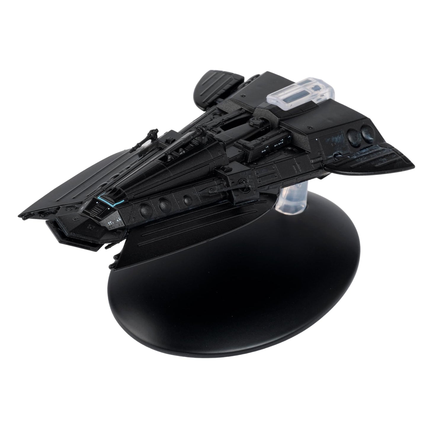 Top-down view of the Star Trek starship replica, showing the layout of the upper hull and paneling details