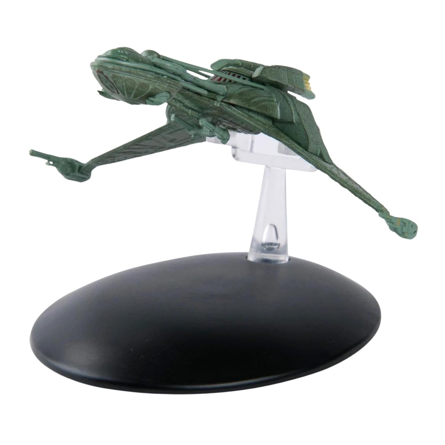 Rear view showing the engine nacelles and aft hull structure of the Klingon warship