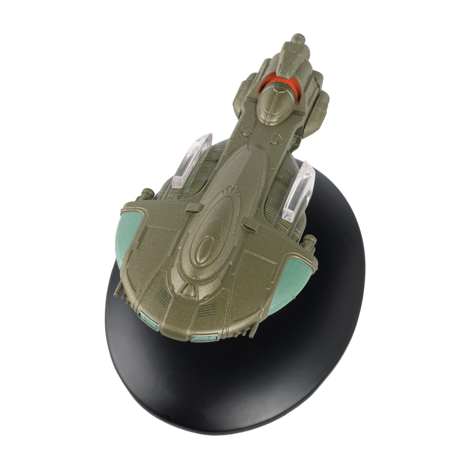 Starboard profile view of the Tellarite Cruiser collectible model