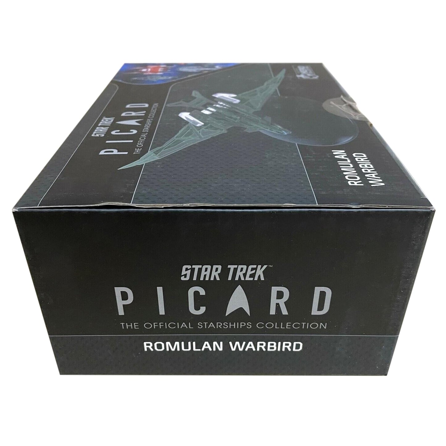 Romulan Warbird replica displayed on its included stand for home or office collectors