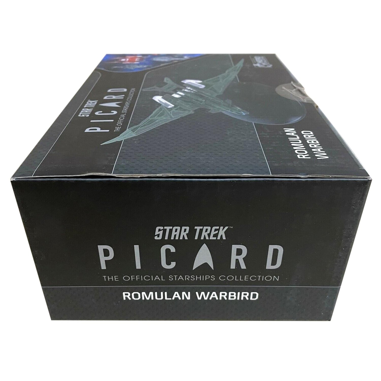 Romulan Warbird replica displayed on its included stand for home or office collectors