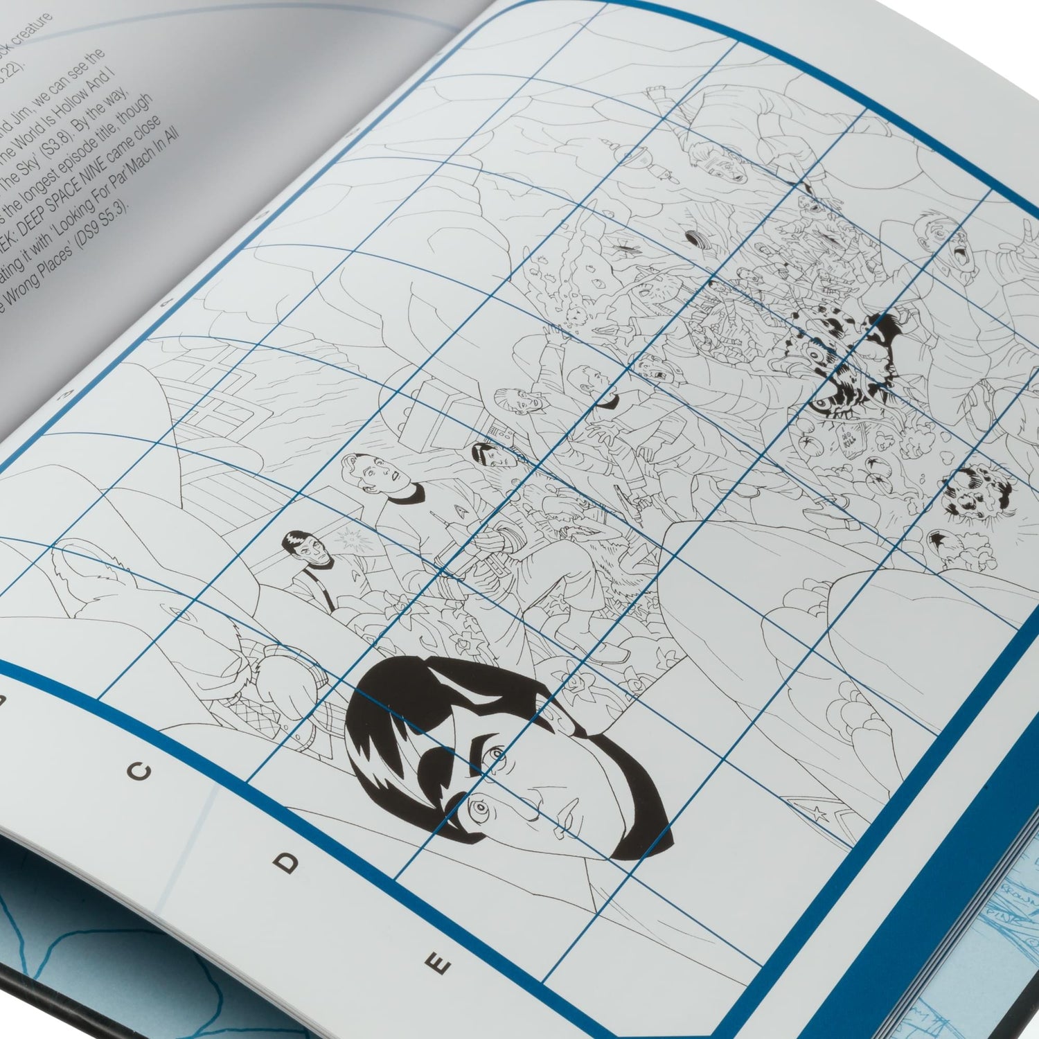 Open book resting flat, displaying vibrant interior artwork and activity prompts across facing pages