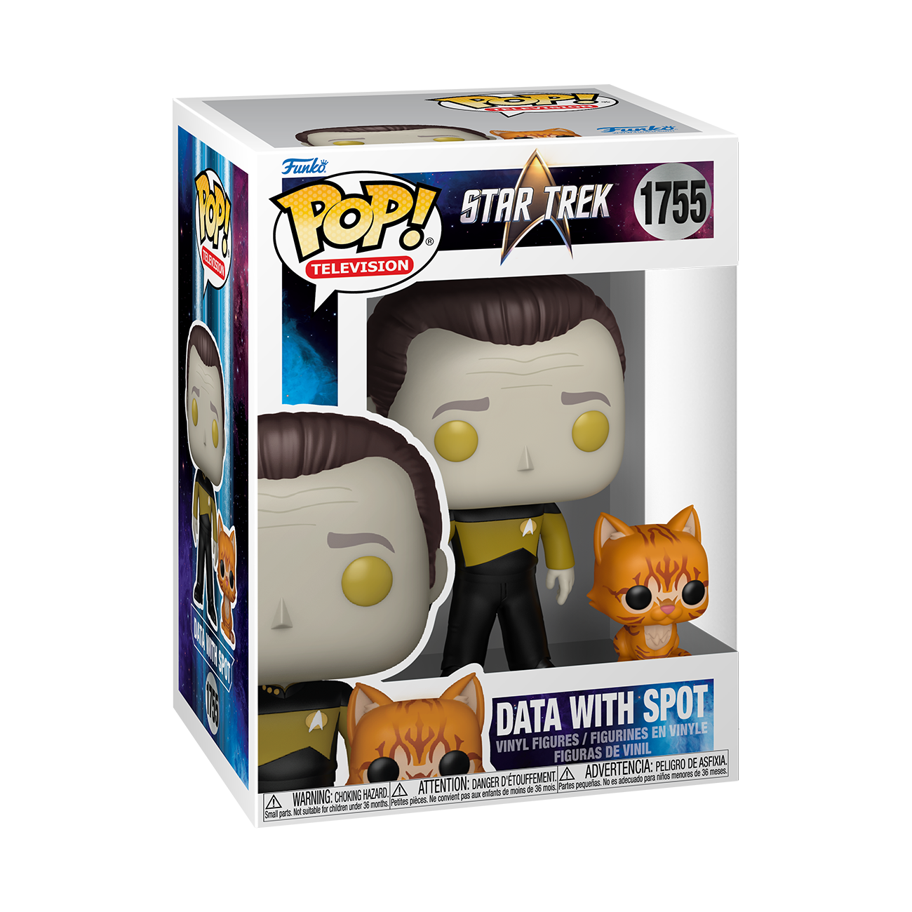 Star Trek: The Next Generation Data with Spot Funko Pop! Figure