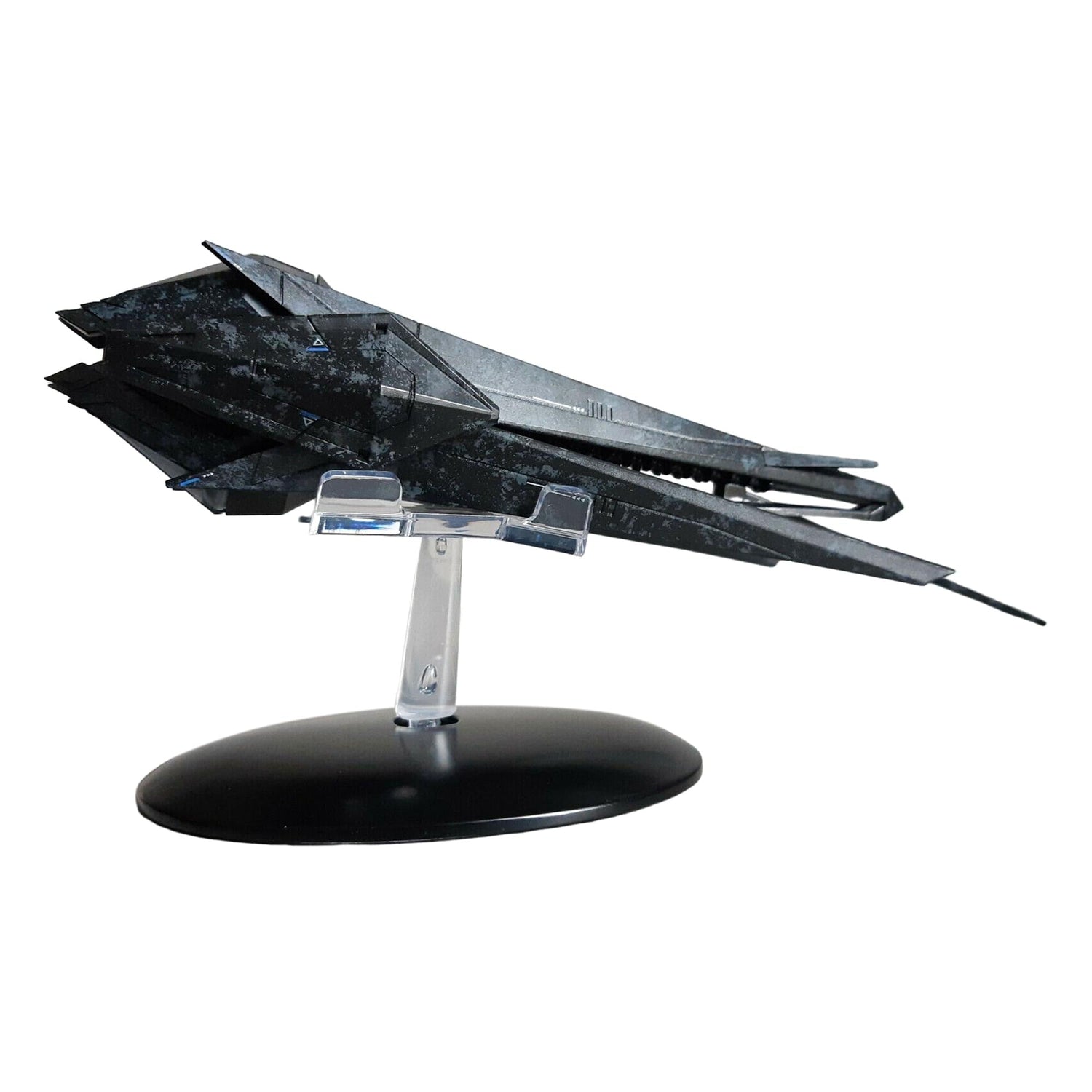 Top-down view of the Baul Fighter starship replica detailing its streamlined aerodynamic contours