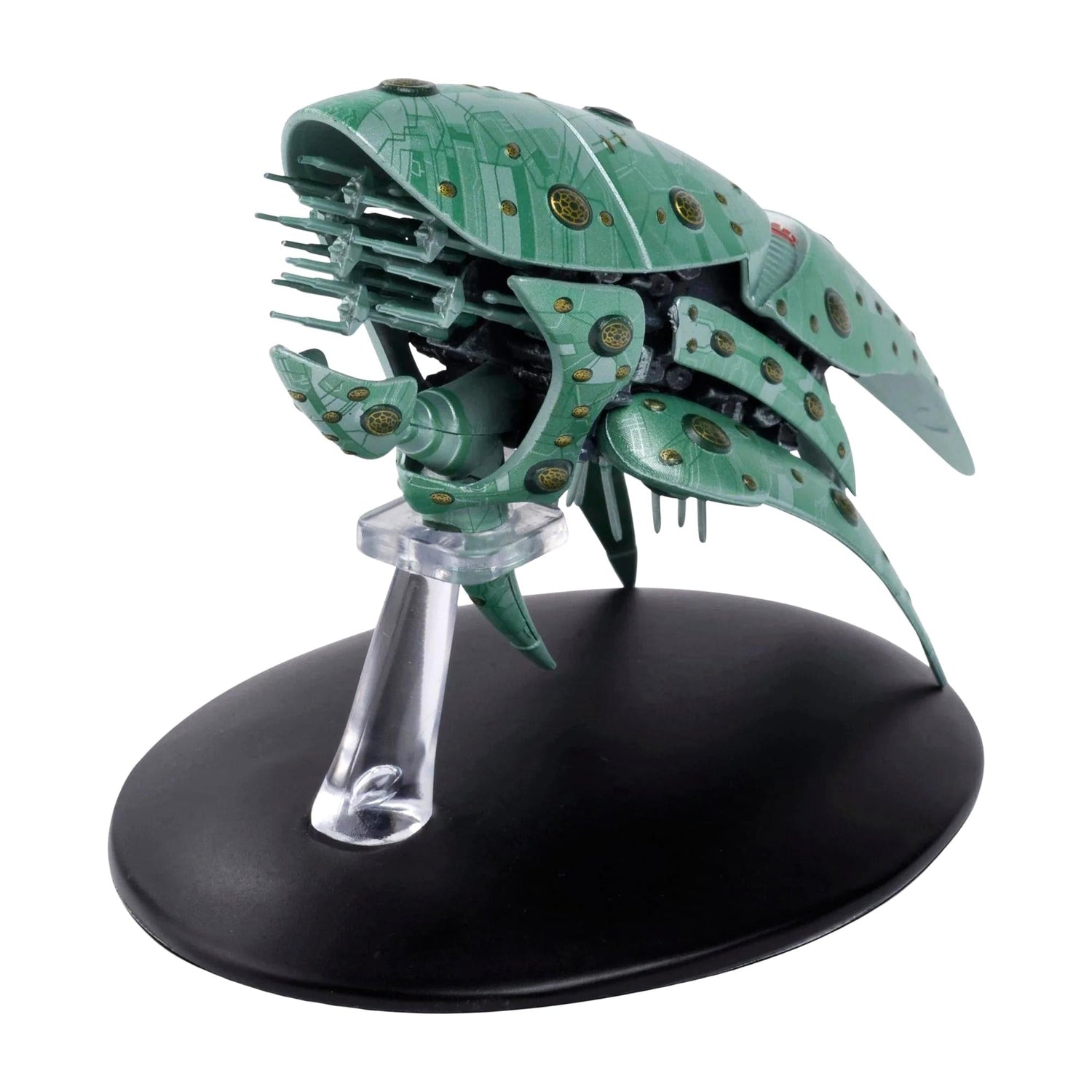 Detailed profile view of the Romulan Drone replica showing its hull geometry