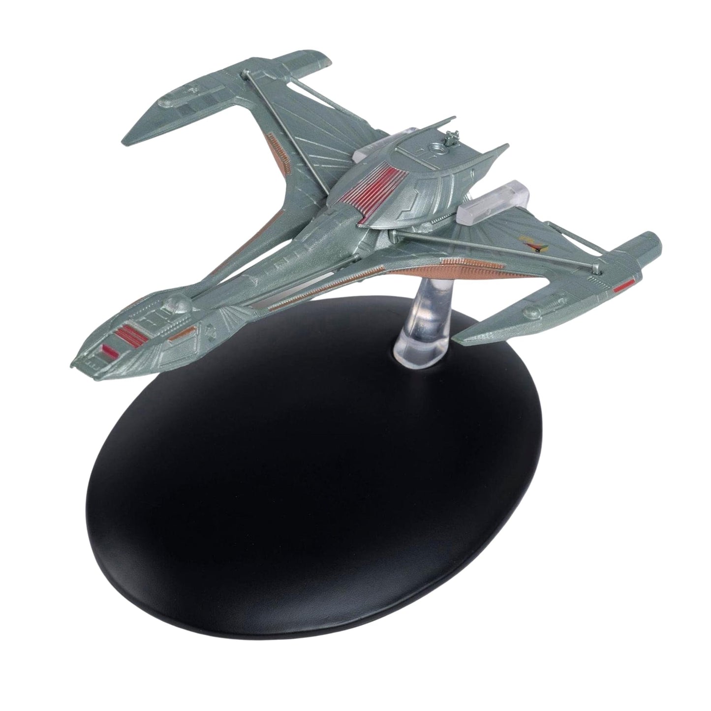 Rear perspective of the Klingon Raptor replica showing the engine nacelles and detailed propulsion housing