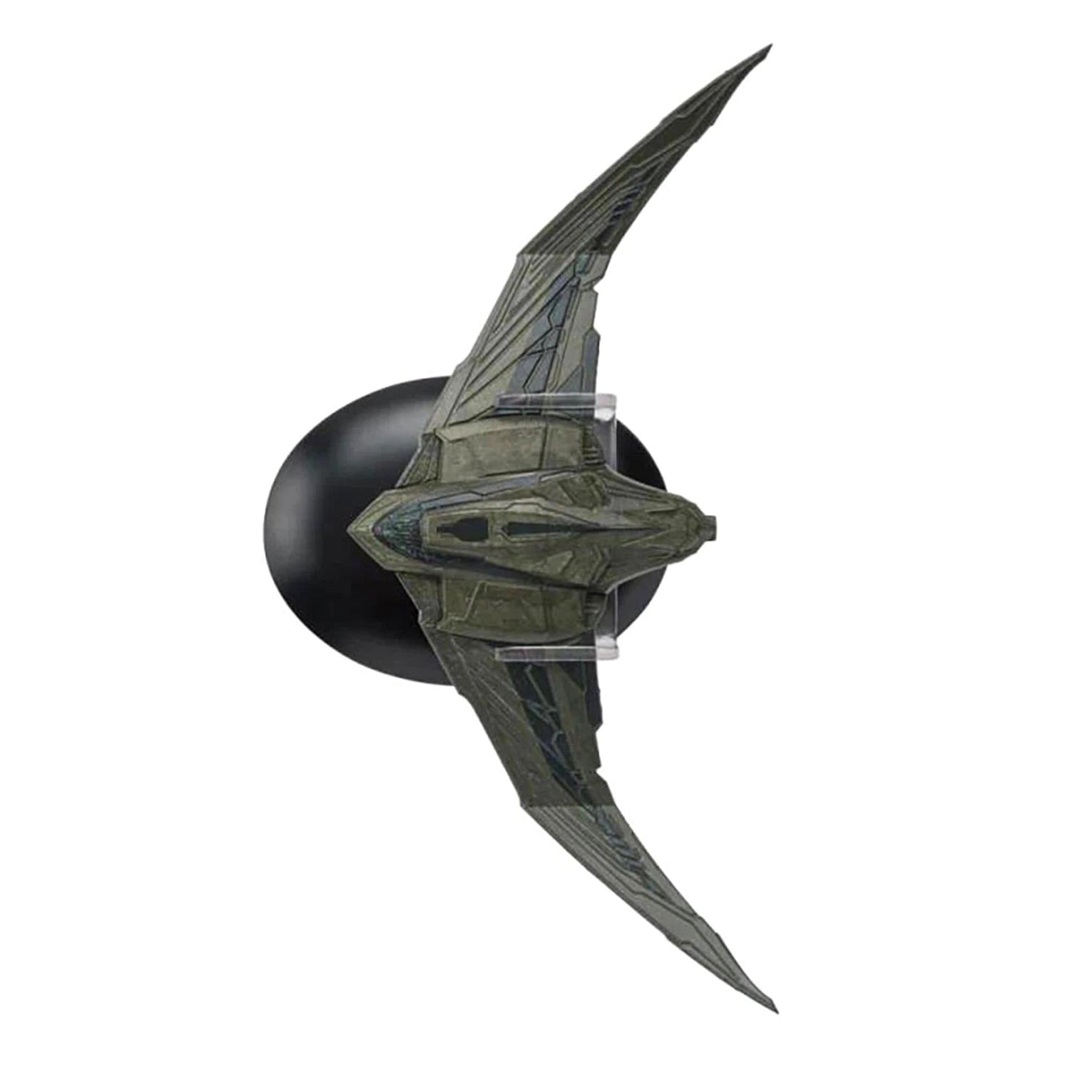 Rear view of the collectible starship displaying engine nacelles and structural design