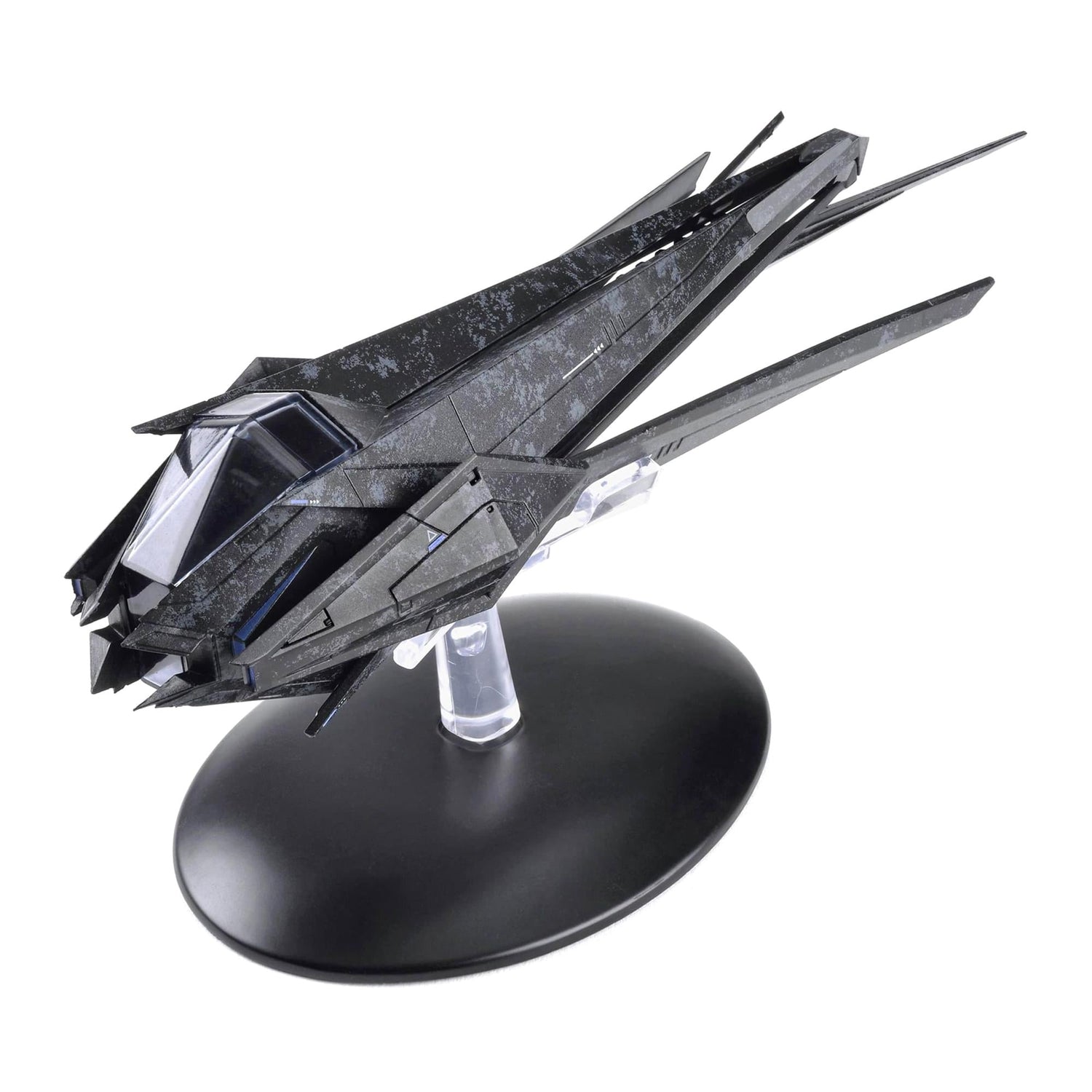 Star Trek: Discovery Baul Fighter die-cast model viewed from the front, showing its angular hull plating and weapon arrays
