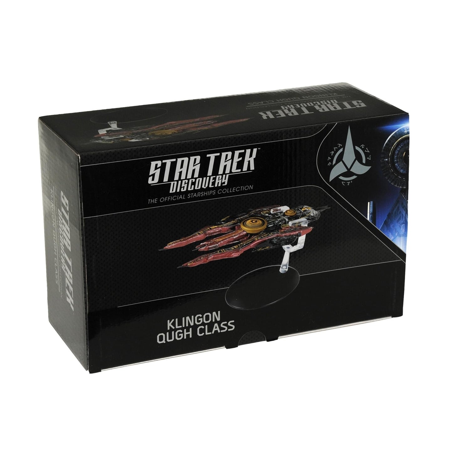 Boxed packaging and display presentation for the Star Trek: Discovery collectible replica
